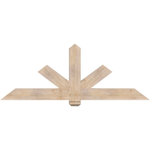 Ekena Millwork Kennewick Smooth Timber Gable Bracket, Douglas Fir, 72"W x 27"H x 3 1/2"D x 5 1/2"F, 9/12 Pitch GBW072X27X0406KEN00SDF - main